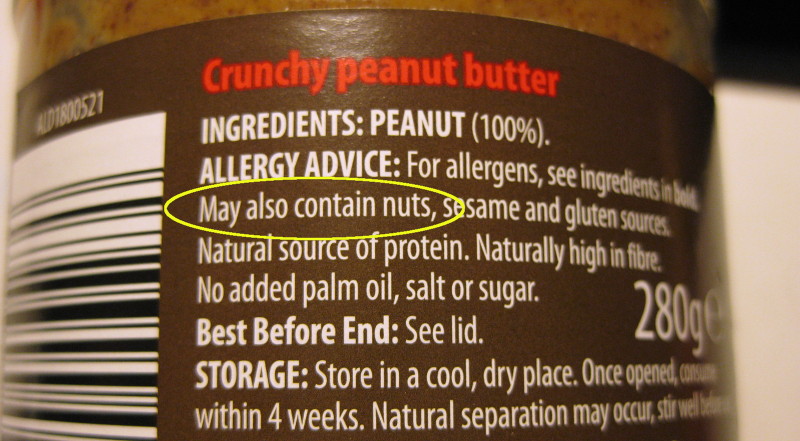 who knew peanut
                          butter contained nuts ?????