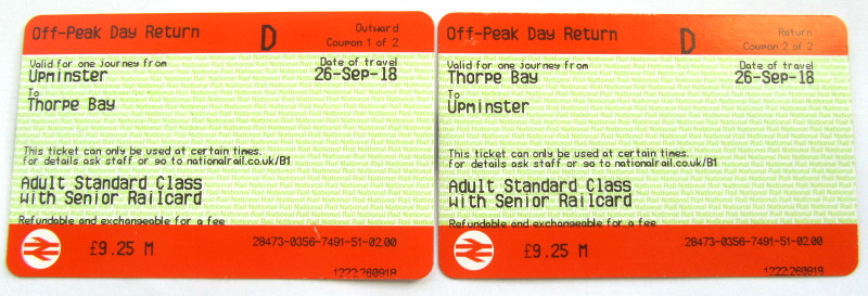 tickets to Thorpe Bay