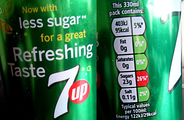 7 Up loaded with obscene amount of sugar
