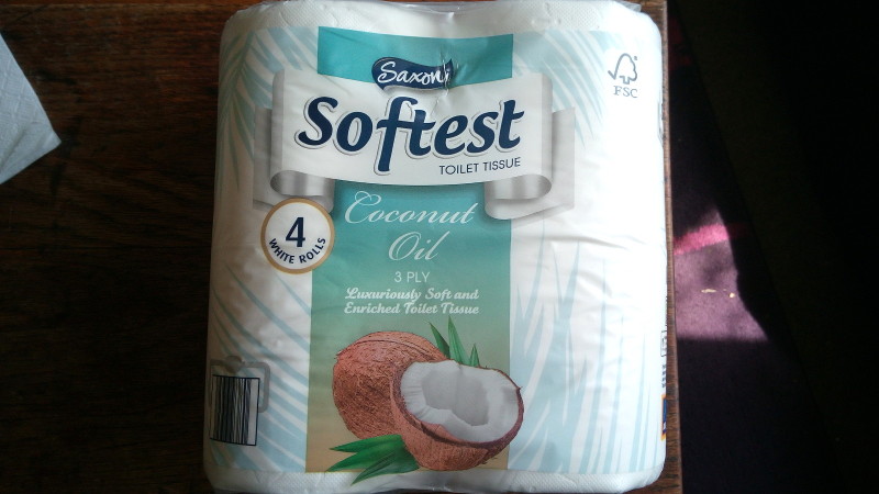coconut oil infused
                        toilet paper