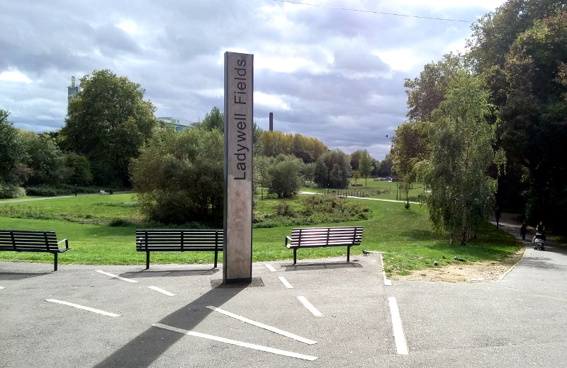 Ladywell Fields -
                        north entrance