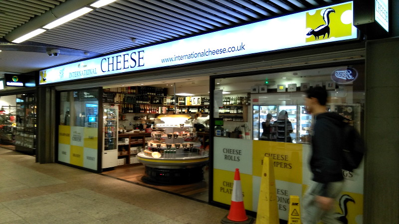 International cheese
                      shop at Liverpool Street
