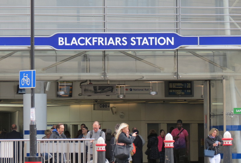 Blackfriars station -
                        northern entrance
