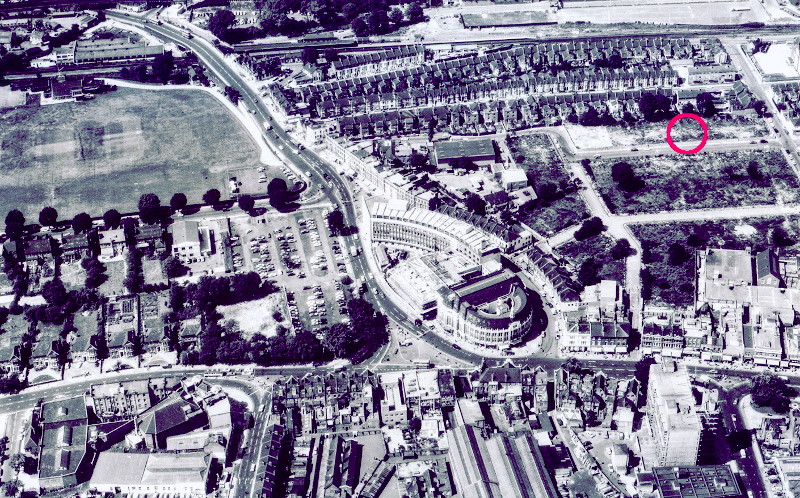 aerial view of Catford
                      circa 1968