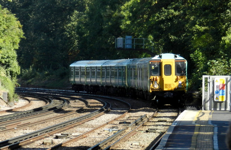 Coulsdon Town train
                        approaching