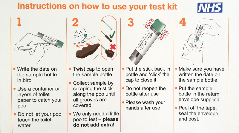 bowel cancer
                            screening kit