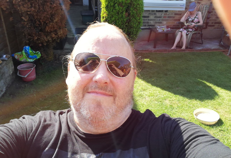 selfie in the sun