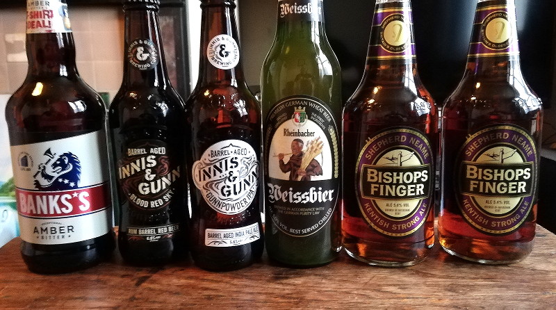 a selection of beers