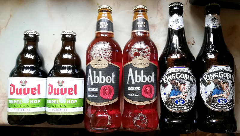 Beers bought from
                        Tesco