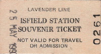 Lavender Line souvenir ticket