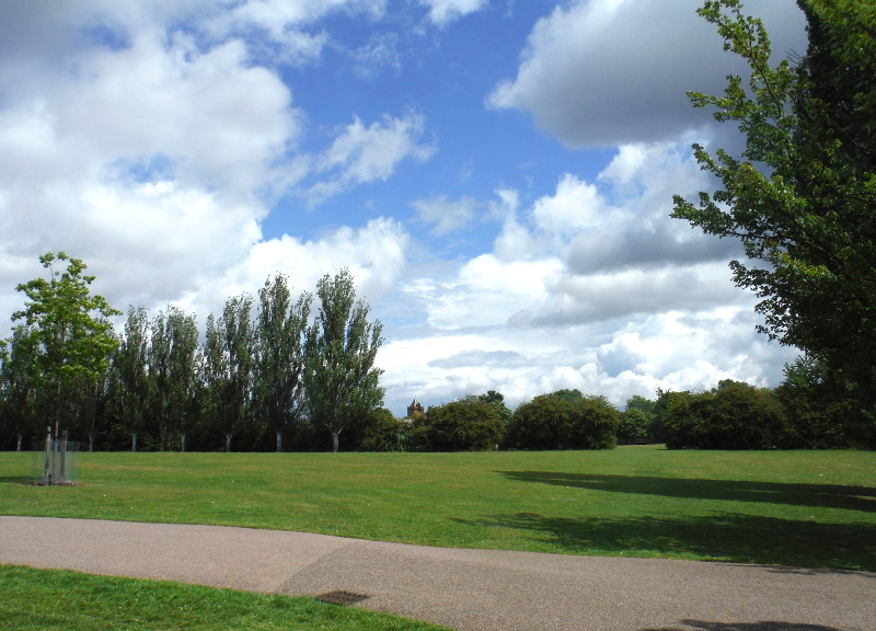 blue sky to the
                              east