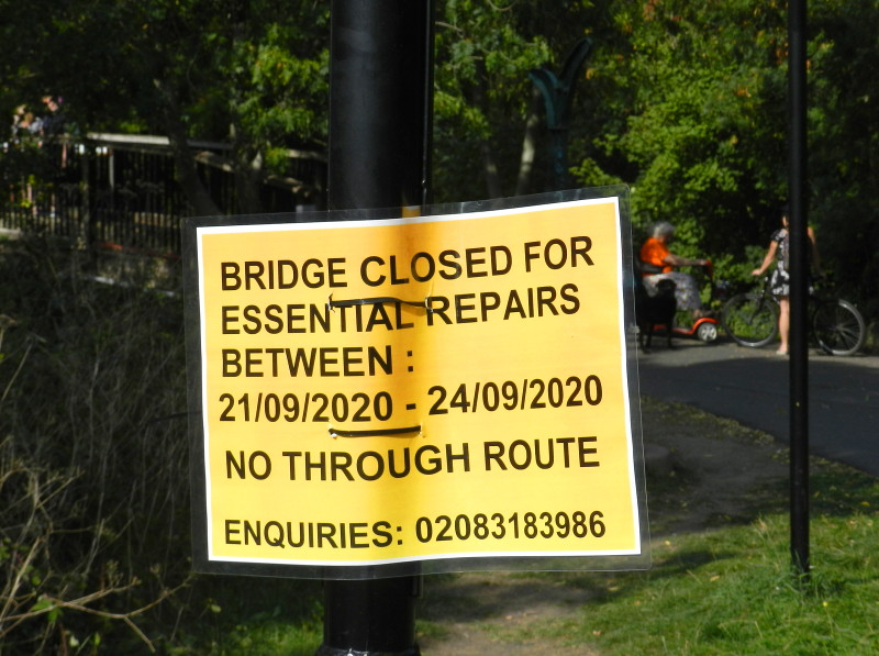 bridge closing
                              for repairs