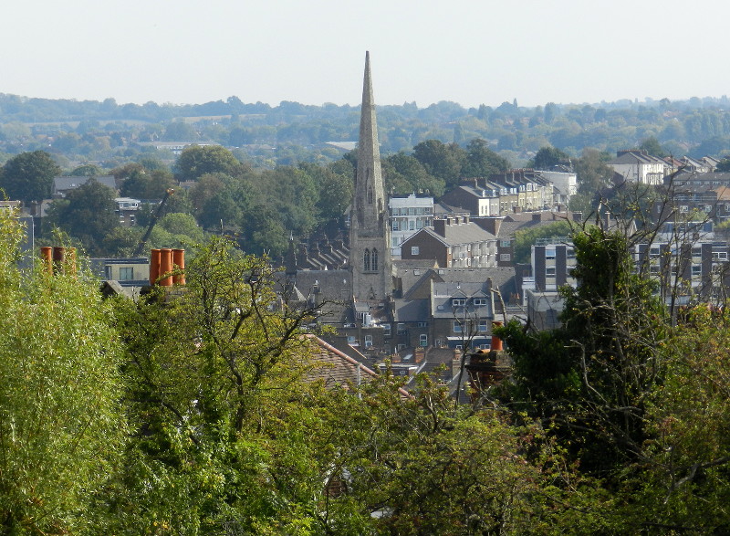 view towards
                              Lewisham High Street
