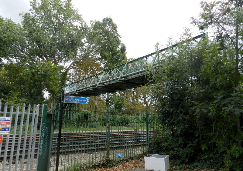footbridge
                              across railway