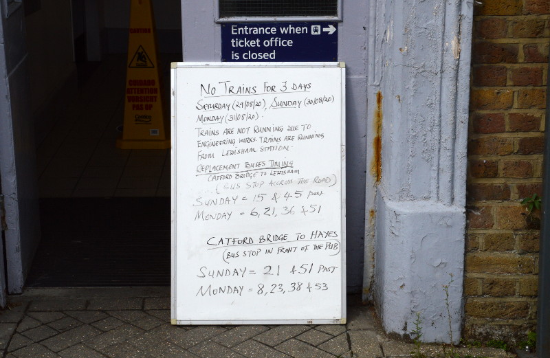 board outside
                              ticket office