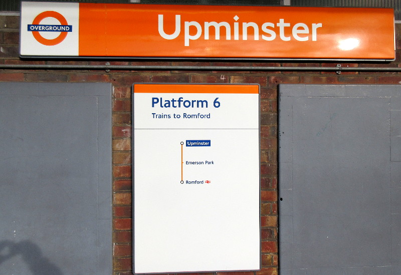 Upminster
                              platform 6