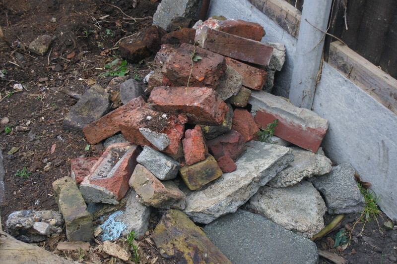 growing pile of
                              bricks