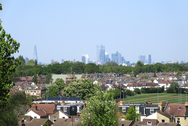 The shard and
                              other skyscrapers in The City Of London
