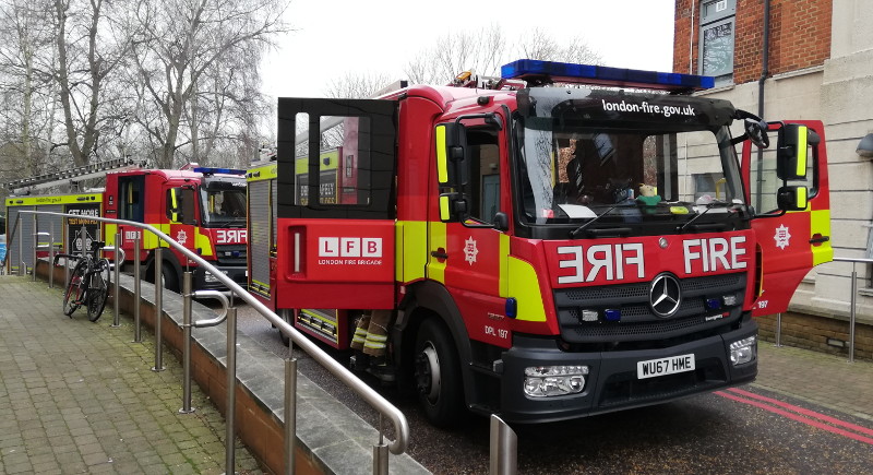 two fire
                              engines