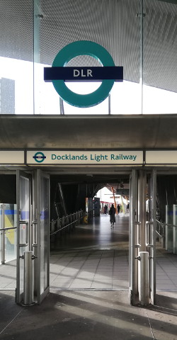 entrance to Stratford DLR inside
                                  the national rail station