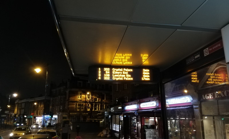 bus times going
                          home