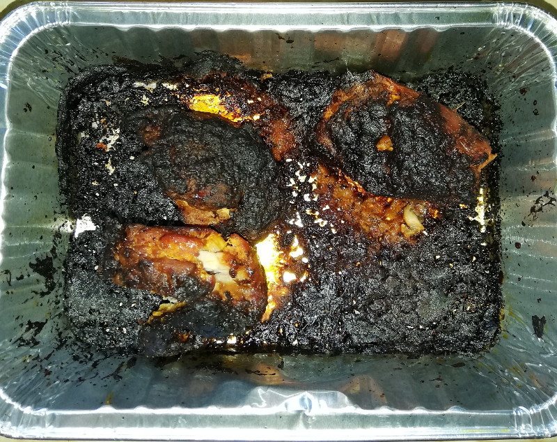 burnt lunch
