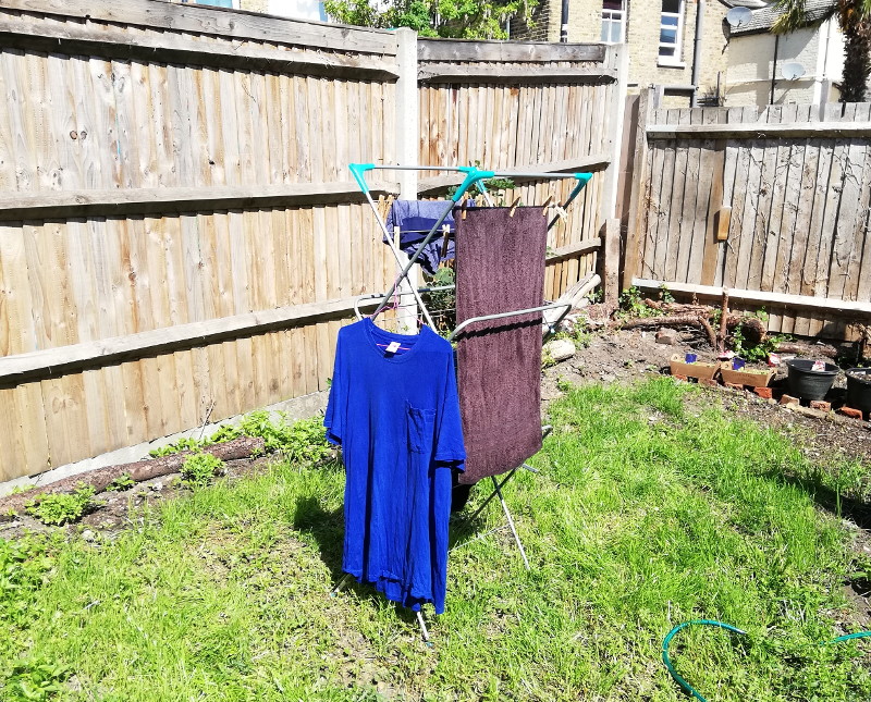 washing drying
                              in the sun