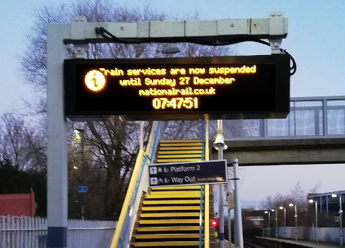 no trains from Lower Sydenham
                                until the 27th