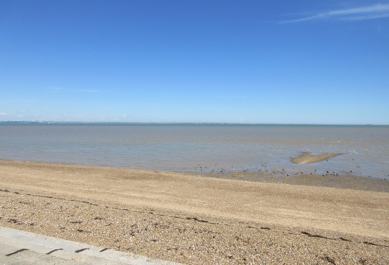 a clear
                                    stretch of beach