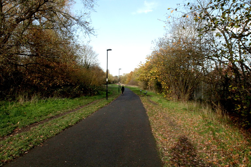 looking back
                              towards the Catford end of the park