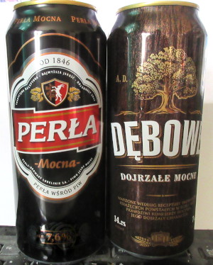2 strong Polish beers