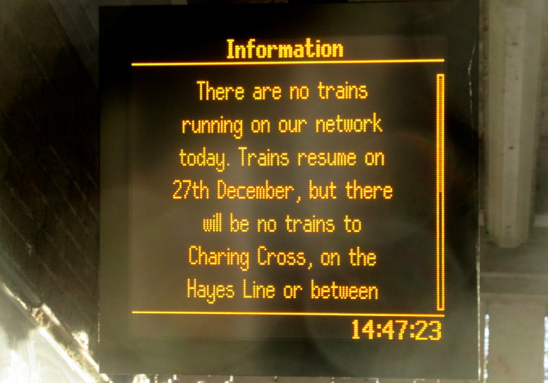 no train
                                  until the 27th - a fib !