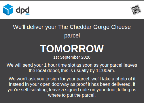 first delivery information