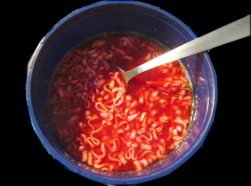Borscht
                                    flavour noodles
