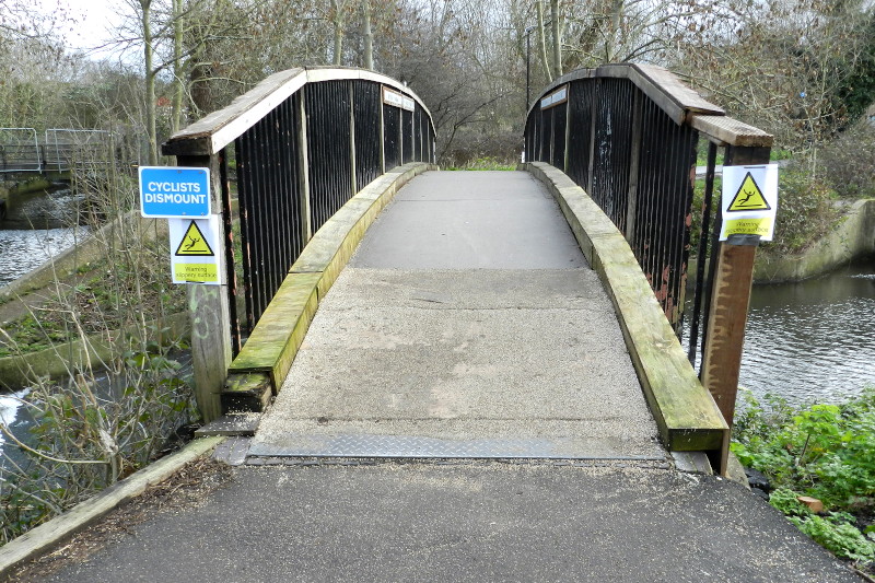non slip
                                  coating on the footbridge