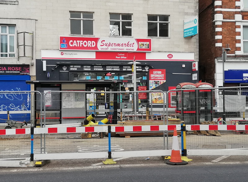 Catford
                                      Post Office and supermarket