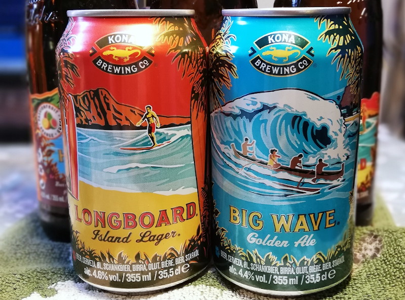Hawaiian
                                      beers in cans