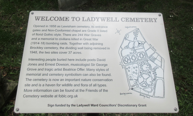 Info
                                      panel for Ladywell Cemetery