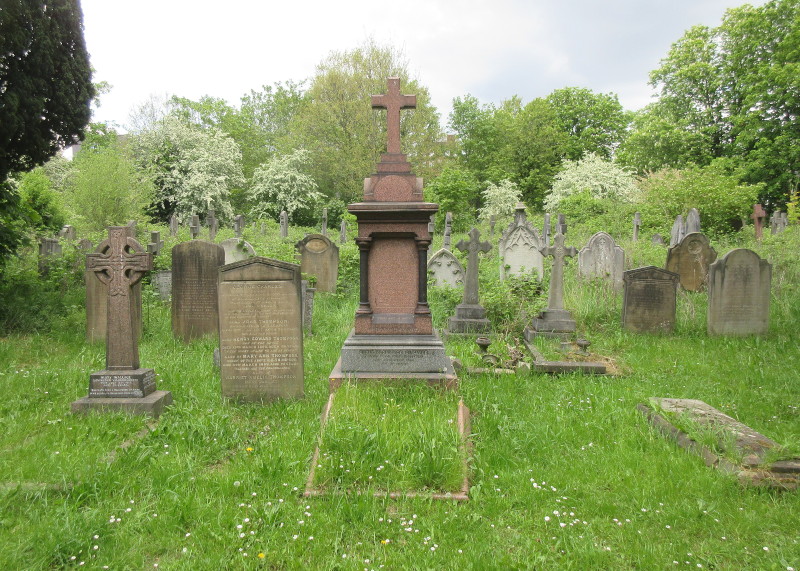 greenery
                                      and gravestones