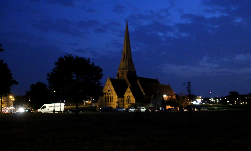 Church
                                      at night