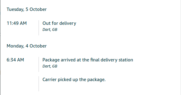 package
                                      tracking 1