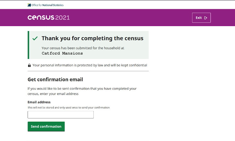 census
                                      complete