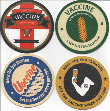 vaccine beer mats