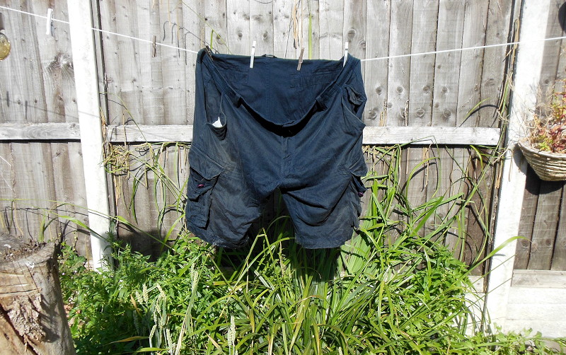 shorts drying on
                              the line