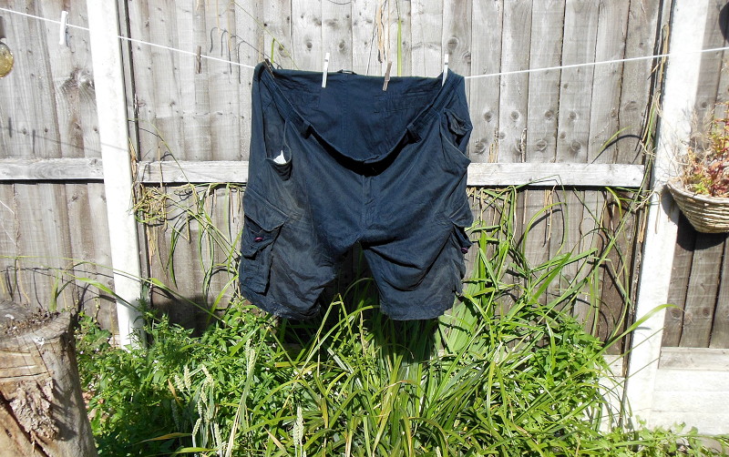 shorts drying on
                              the line