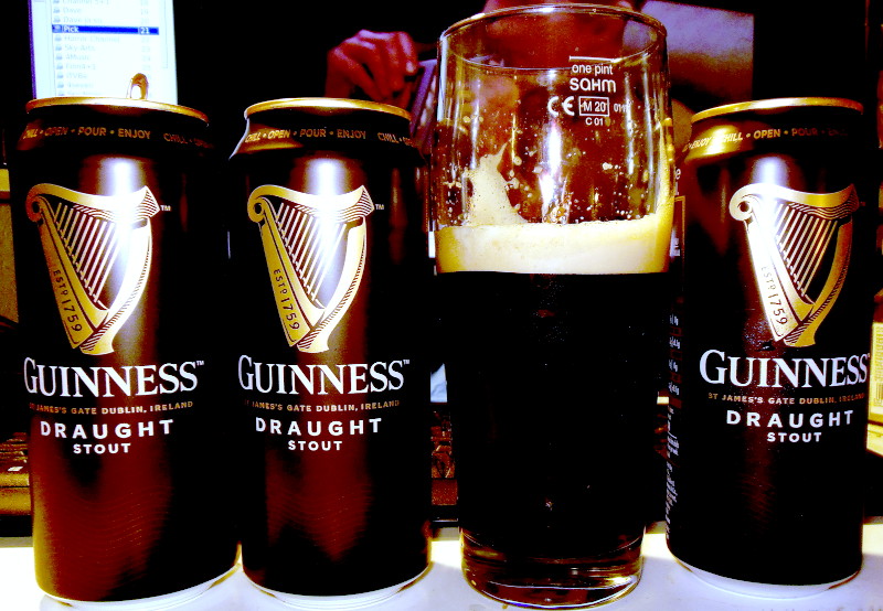 3 cans of
                              Guinness