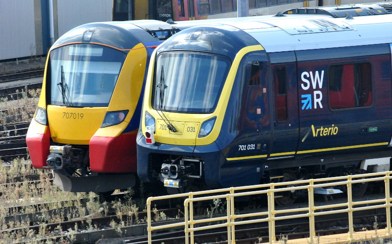 class 701 and
                              707 train
