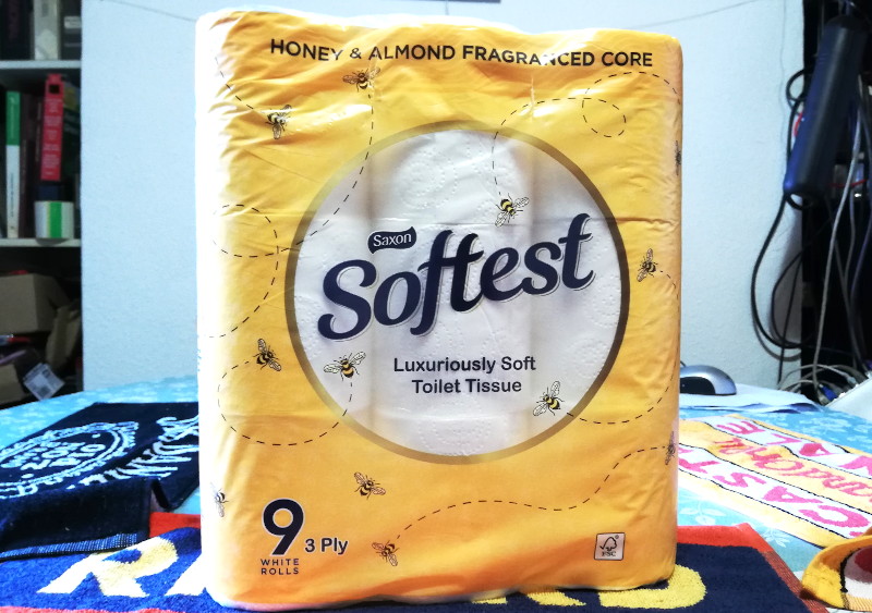 almond
                                      and honey flavour toilet paper