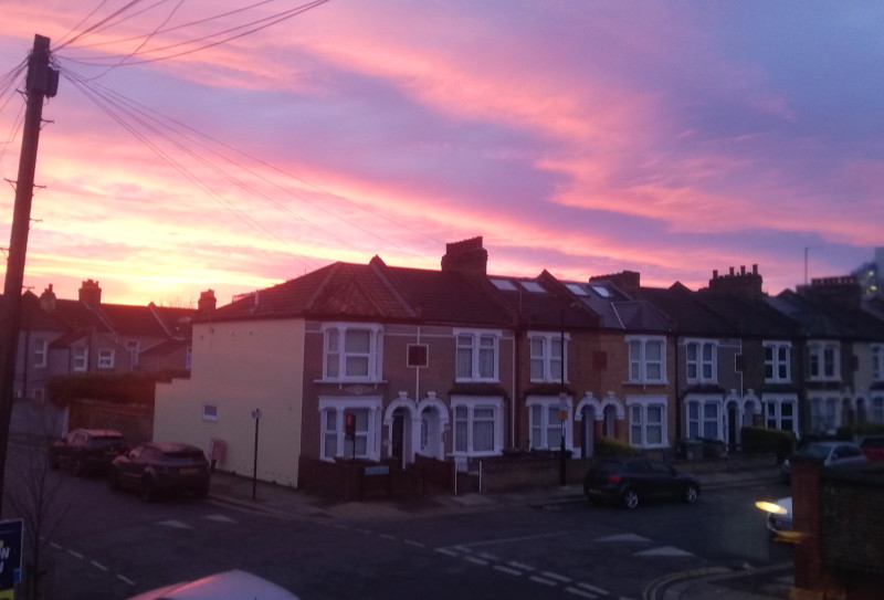 red sky this
                            morning