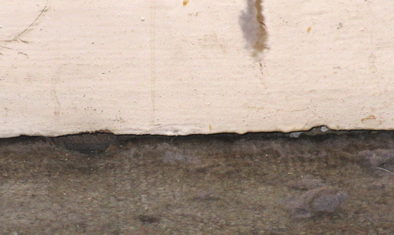 hole under
                              skirting board